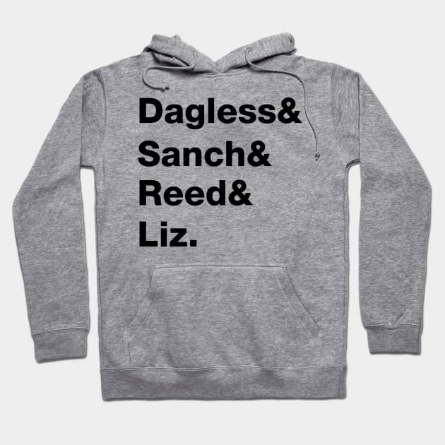 Darkplace: Character Names Hoodie by Grimalbean